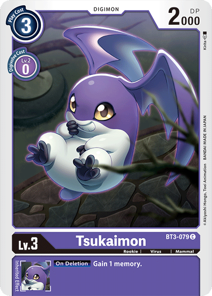Digimon TCG Card BT3-079 Tsukaimon