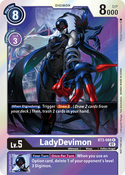 Digimon TCG Card 'BT3-088_P1' 'LadyDevimon'