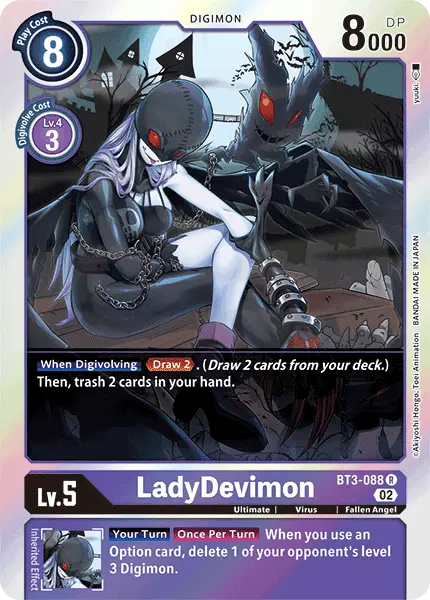 Digimon TCG Card 'BT3-088_P3' 'LadyDevimon'