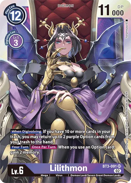 Digimon TCG Card 'BT3-091_P5' 'Lilithmon'