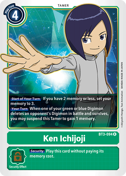 Digimon TCG Card BT3-094 Ken Ichijouji