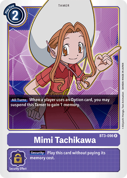 Digimon TCG Card 'BT3-096' 'Mimi Tachikawa'