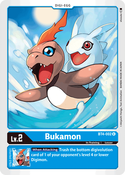 Digimon TCG Card BT4-002 Bukamon