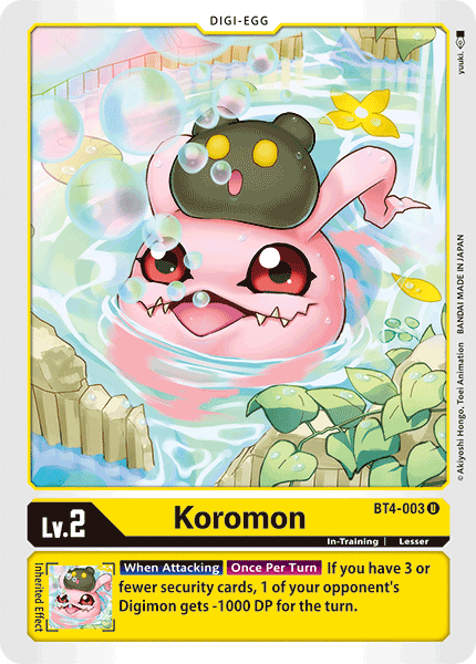 Digimon TCG Card BT4-003 Koromon