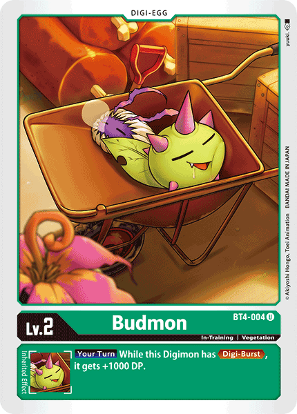 Digimon TCG Card BT4-004 Budmon