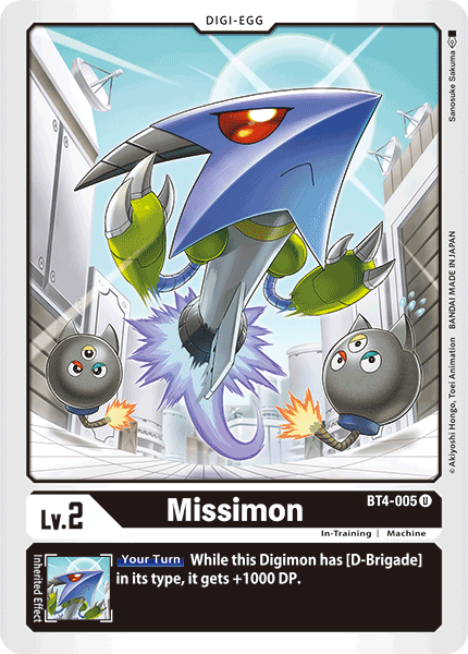 Digimon TCG Card BT4-005 Missimon