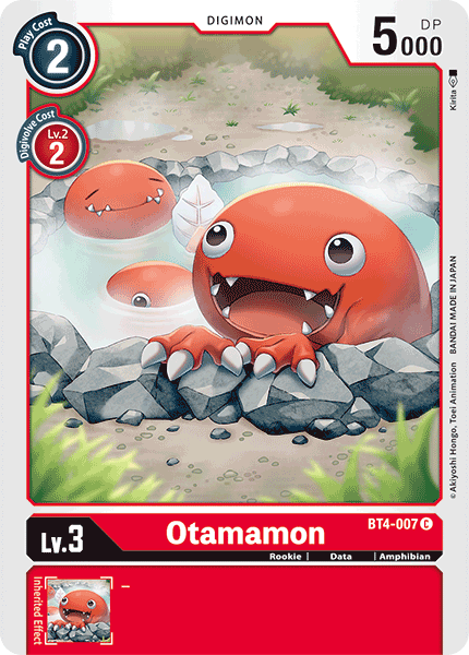 Digimon TCG Card 'BT4-007' 'Otamamon'