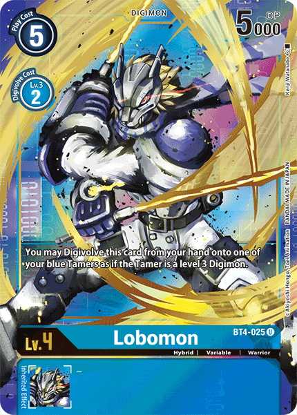 Digimon TCG Card BT4-025_P1 Lobomon