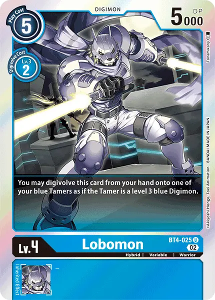 Digimon TCG Card 'BT4-025_P3' 'Lobomon'