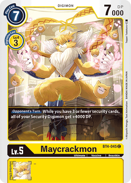 Digimon TCG Card BT4-045 Maycrackmon