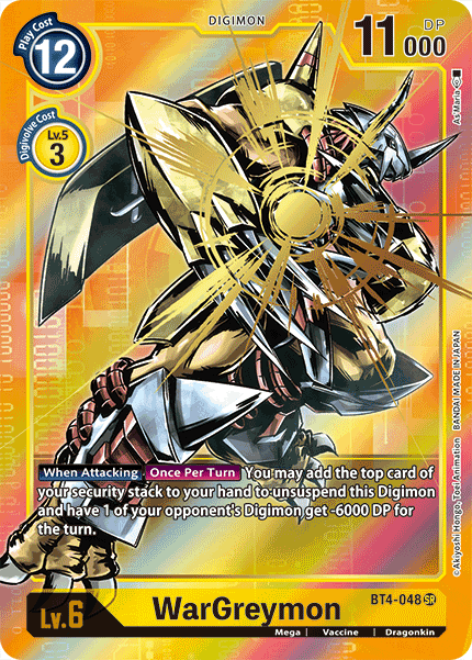 Digimon TCG Card 'BT4-048_P1' 'WarGreymon'