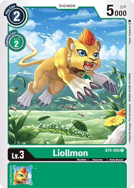 Digimon TCG Card 'BT4-050' 'Liollmon'