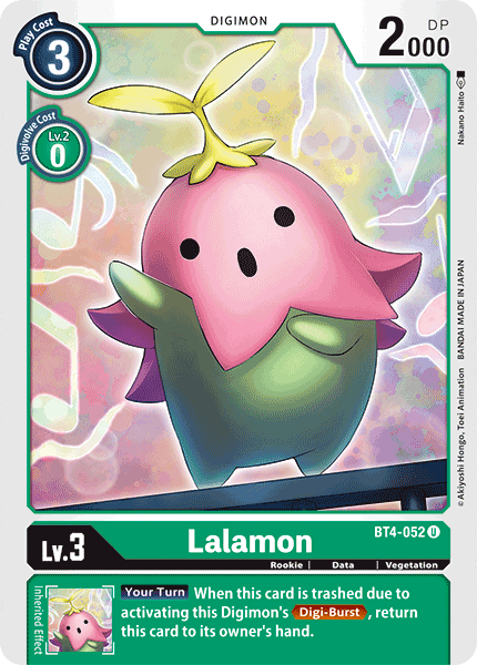 Digimon TCG Card 'BT4-052' 'Lalamon'
