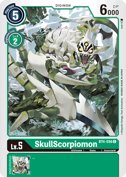 Digimon TCG Card 'BT4-056' 'SkullScorpion'