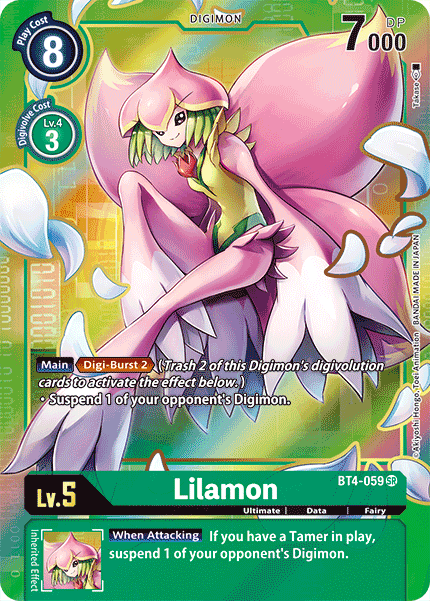 Digimon TCG Card 'BT4-059_P1' 'Lilamon'