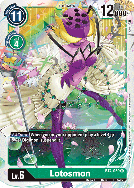 Digimon TCG Card BT4-060 Lotosmon