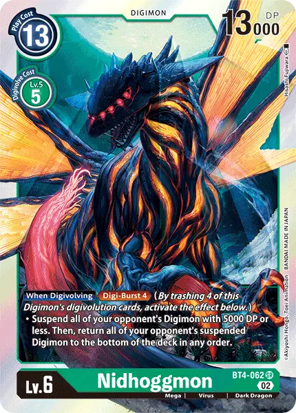 Digimon TCG Card BT4-062_P3 Nidhoggmon