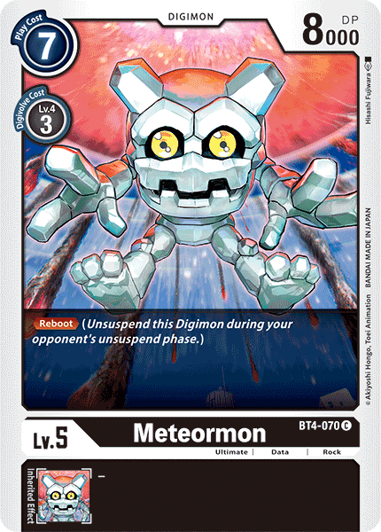 Digimon TCG Card BT4-070 Meteormon