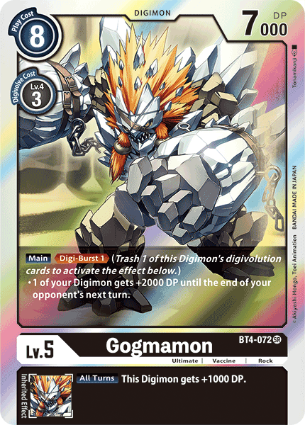 Digimon TCG Card 'BT4-072' 'Gogmamon'