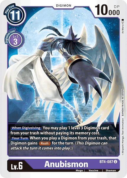 Digimon TCG Card BT4-087 Anubismon