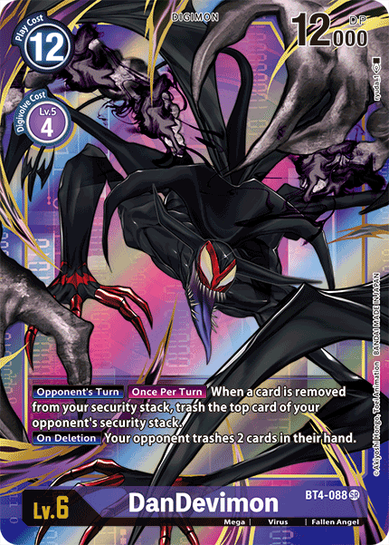 Digimon TCG Card BT4-088_P1 DanDevimon