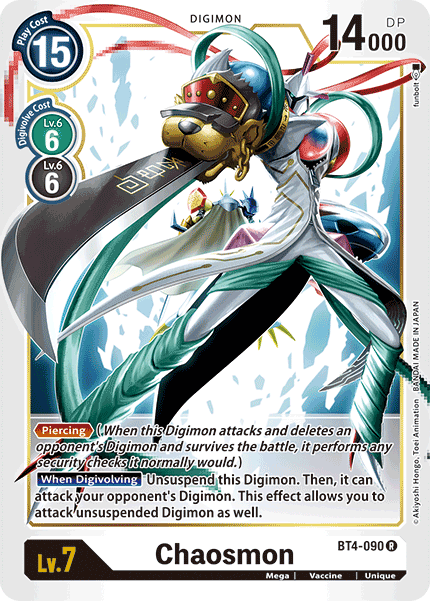 Digimon TCG Card BT4-090 Chaosmon