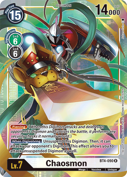 Digimon TCG Card BT4-090_P1 Chaosmon