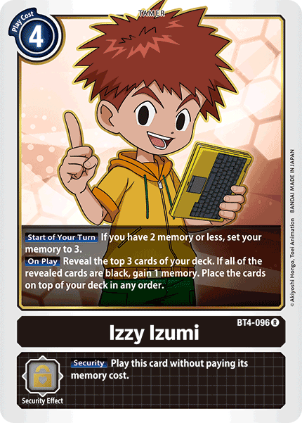 Digimon TCG Card 'BT4-096' 'Izzy Izumi'