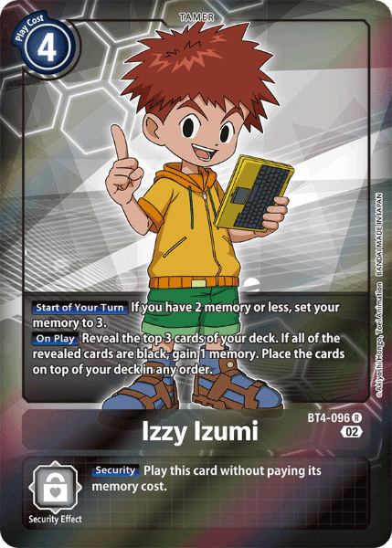 Digimon TCG Card BT4-096_P2 Izzy Izumi