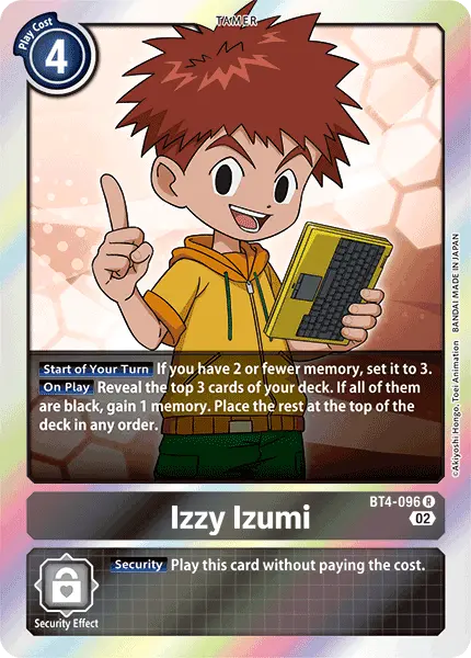 Digimon TCG Card BT4-096_P4 Izzy Izumi