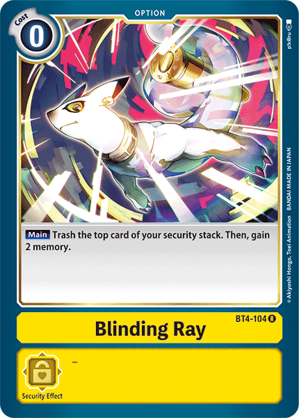 Digimon TCG Card 'BT4-104' 'Blinding Ray'