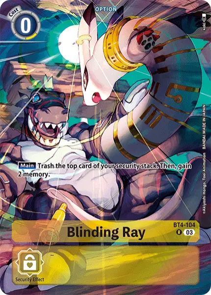 Digimon TCG Card BT4-104_P2 Blinding Ray