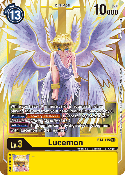 Digimon TCG Card BT4-115 Lucemon