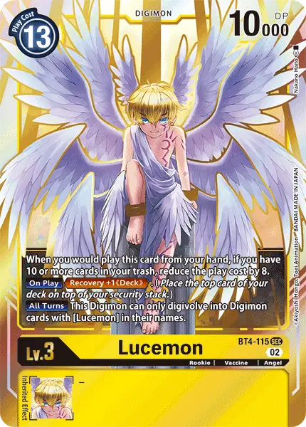 Digimon TCG Card BT4-115_P3 Lucemon