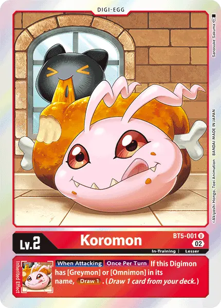 Digimon TCG Card 'BT5-001_P3' 'Koromon'