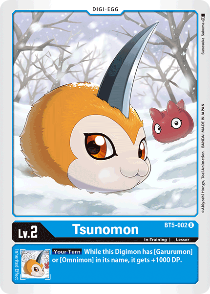 Digimon TCG Card BT5-002 Tsunomon