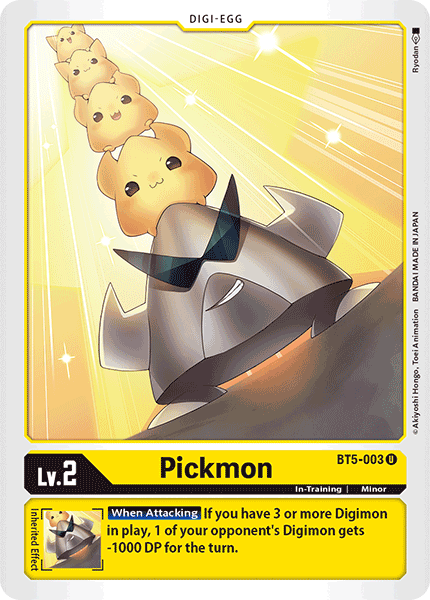 Digimon TCG Card 'BT5-003' 'Pickmon'