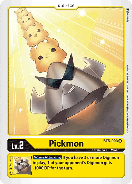 Digimon TCG Card 'BT5-003' 'Pickmon'