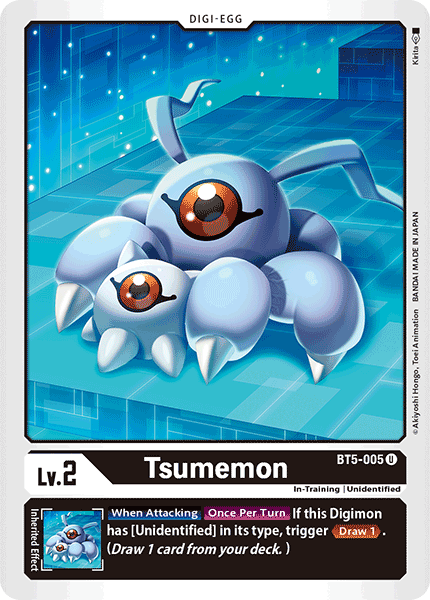 Digimon TCG Card 'BT5-005' 'Tsumemon'