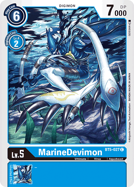 Digimon TCG Card BT5-027 MarineDevimon