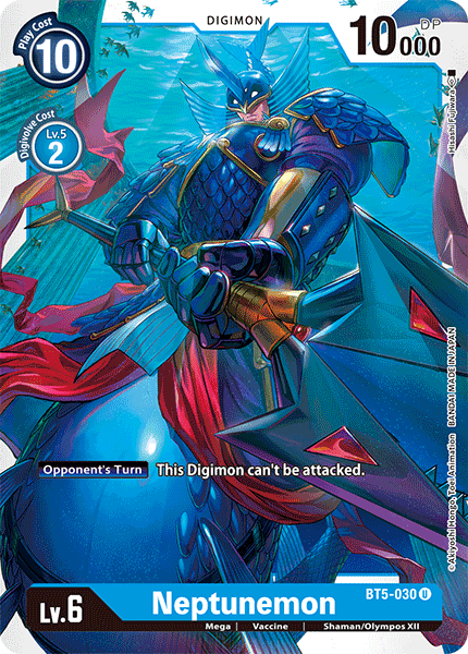 Digimon TCG Card 'BT5-030' 'Neptunemon'