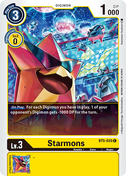 Digimon TCG Card 'BT5-035' 'Starmons'