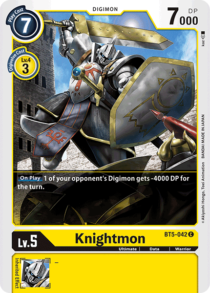 Digimon TCG Card 'BT5-042' 'Knightmon'