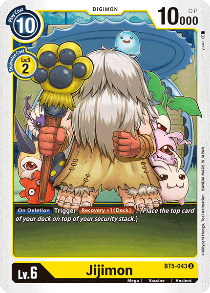 Digimon TCG Card BT5-043 Jijimon