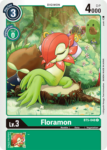 Digimon TCG Card 'BT5-048' 'Floramon'