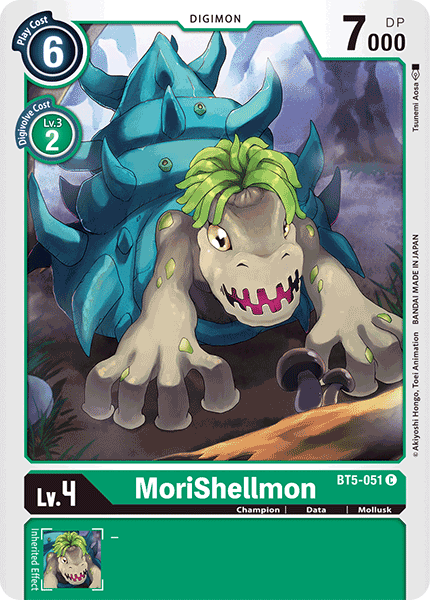 Digimon TCG Card BT5-051 MoriShellmon