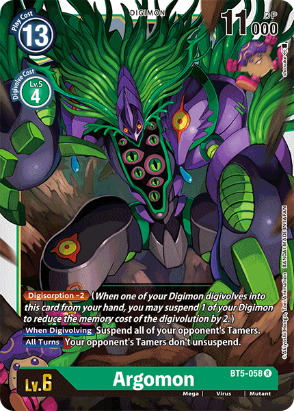 Digimon TCG Card BT5-058 Argomon