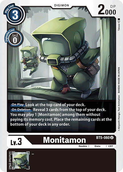 Digimon TCG Card BT5-060 Monitamon