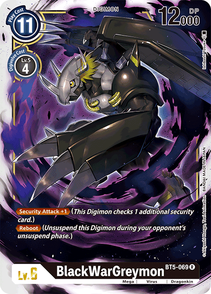 Digimon TCG Card BT5-069 BlackWarGreymon