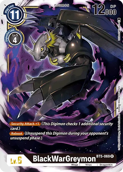 Digimon TCG Card 'BT5-069' 'BlackWarGreymon'